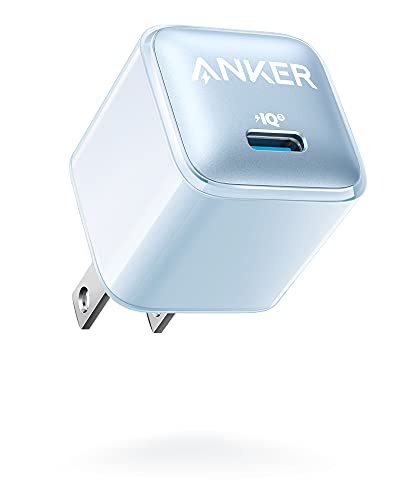 Anker Nano Charger (20W) USB-C 急速充電器【PSE技術基準適合/PowerIQ 3.0 (Gen2)搭載】iPhone その他各種機器対応 (ブルー)